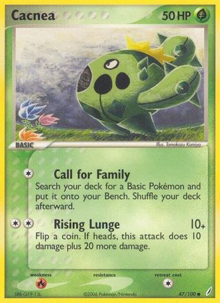Cacnea - 047/100 - Crystal Guardians Reverse Holofoil - Common