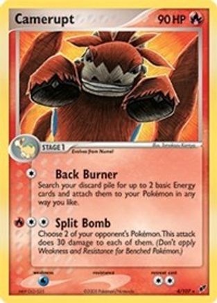 Camerupt - 4/107 (EX Deoxys)  - Deck Exclusives Normal - Rare