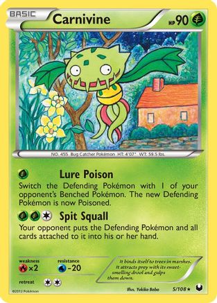 Carnivine 005 - Dark Explorers Reverse Holofoil - Rare