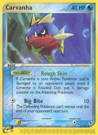 Carvanha 051/109 - Ruby and Sapphire Reverse Holofoil - Common