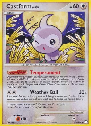 Castform 048/146 - Legends Awakened Reverse Holofoil - Uncommon