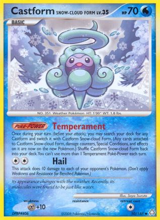 Castform Snow-Cloud Form 050 - Legends Awakened Reverse Holofoil - Uncommon