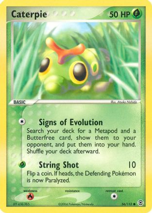 Caterpie - 056/112 - FireRed & LeafGreen Reverse Holofoil - Common