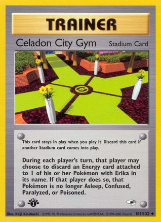 Celadon City Gym 107/132 - Gym Heroes 1st Edition