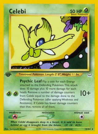 Celebi 016/064 - Neo Revelation 1st Edition - Rare