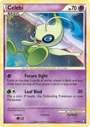 Celebi - 003/102 - Triumphant Holofoil - Holo Rare