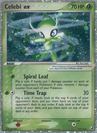 Celebi ex 117 - Unseen Forces Holofoil - Secret Rare