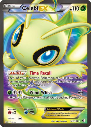 Celebi EX (141 Full Art) 141 - Boundaries Crossed Holofoil - Ultra Rare
