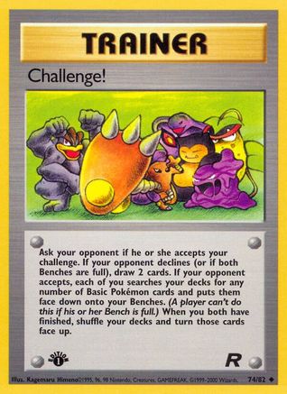 Challenge! 074/082 - Team Rocket 1st Edition - Uncommon
