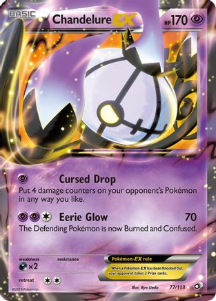 Chandelure EX 077 - Legendary Treasures Holofoil - Ultra Rare