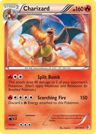 Charizard - 020/149 - Boundaries Crossed Reverse Holofoil - Holo Rare