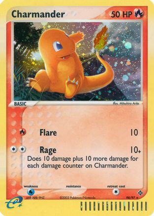 Charmander 098 - Dragon Holofoil - Secret Rare