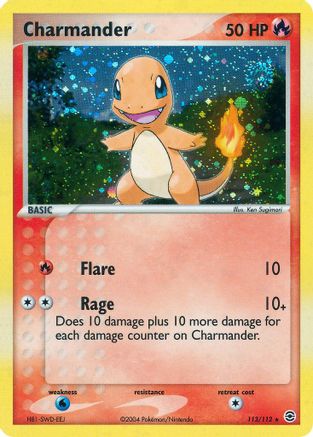 Charmander - 113/112  - FireRed & LeafGreen Holofoil - Secret Rare
