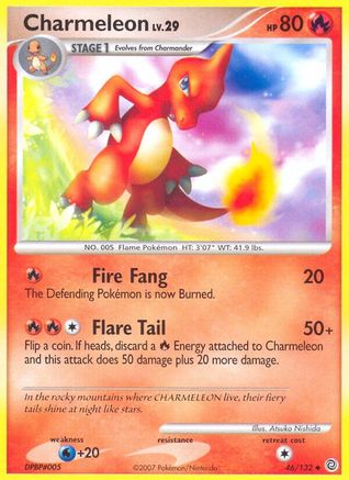 Charmeleon (46/132) - Secret Wonders Reverse Holofoil - Uncommon