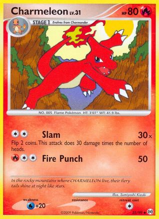 Charmeleon (35/99) - Arceus Reverse Holofoil - Uncommon