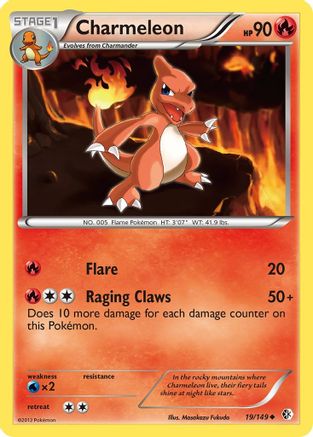 Charmeleon (19/149) - Boundaries Crossed Reverse Holofoil - Uncommon