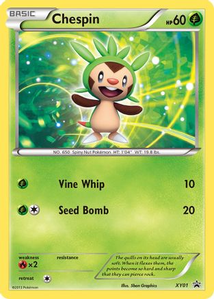 Chespin XY01/211 - XY Black Star Promos Holofoil