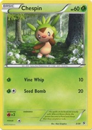 Chespin - 003/39 - Kalos Starter Set Holofoil - Common