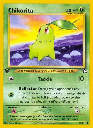 Chikorita 053/111 - Neo Genesis 1st Edition - Common