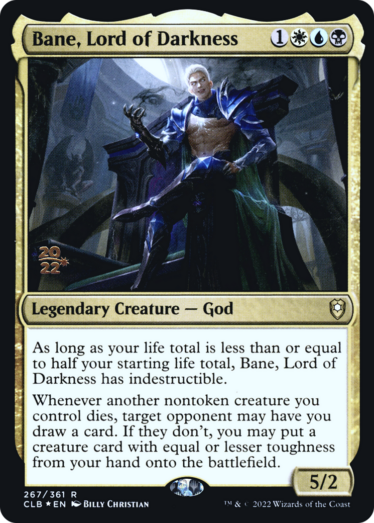Bane, Lord of Darkness (PRE-267S) - Battle for Baldur's Gate Promos (Prerelease) Foil