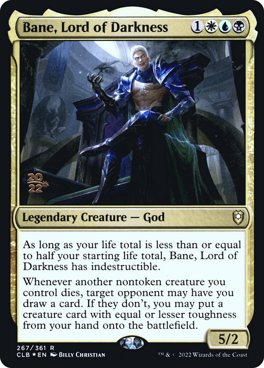 Bane, Lord of Darkness (PRE-267S) - Battle for Baldur's Gate Promos (Prerelease) Foil