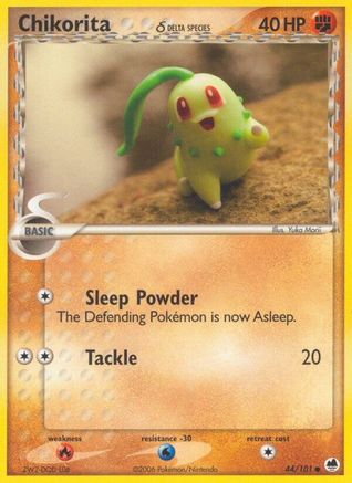 Chikorita δ 44/101 - Dragon Frontiers Reverse Holofoil