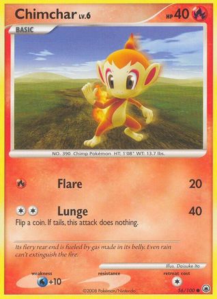 Chimchar 56/100 - Majestic Dawn