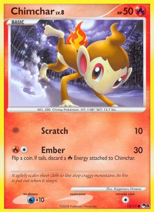 Chimchar - 012/17 - POP Series 8 Reverse Holofoil - Common