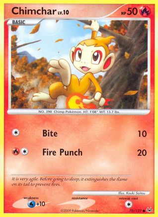 Chimchar 070/127 - Platinum Reverse Holofoil - Common