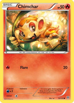 Chimchar (15/135) - Plasma Storm  - Common