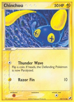 Chinchou - 052/115 - Unseen Forces Normal - Common