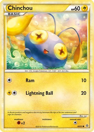 Chinchou - 048/95 - Unleashed Reverse Holofoil - Common