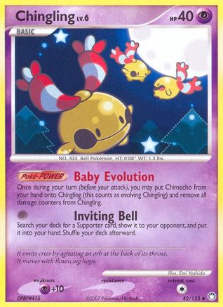 Chingling (42/123) - Mysterious Treasures Reverse Holofoil - Uncommon