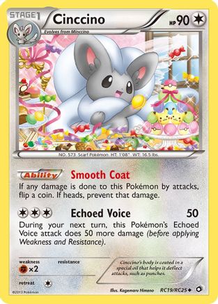Cinccino RC19/RC25 - Legendary Treasures Radiant Collection Holofoil - Uncommon