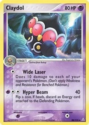 Claydol - 038/110 - Holon Phantoms Reverse Holofoil - Uncommon