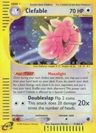 Clefable (7) 007 - Expedition Holofoil - Holo Rare