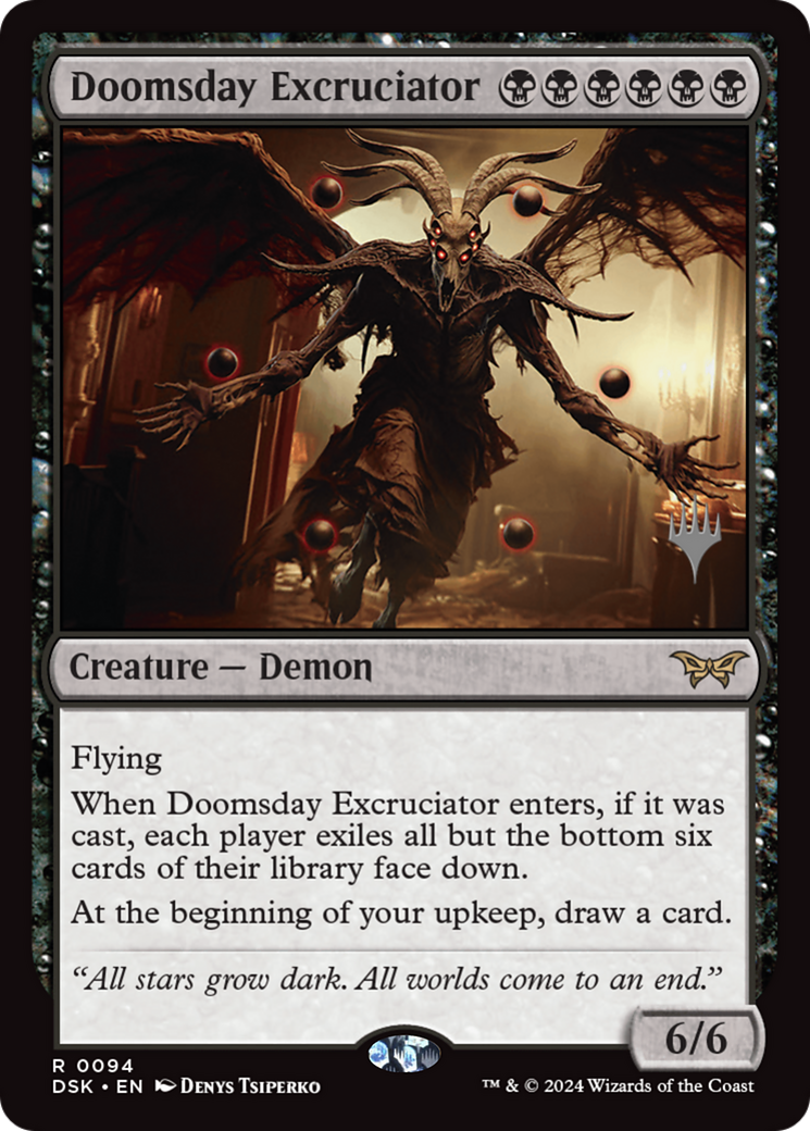 Doomsday Excruciator (PPDSK-094) - Duskmourn: House of Horror Promos (Promo Pack)