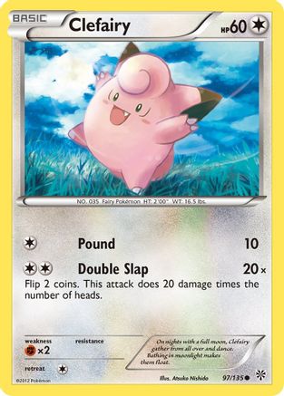 Clefairy (97/135) - Plasma Storm Reverse Holofoil - Common