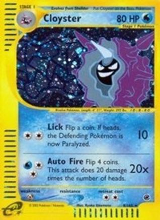 Cloyster 8/165 - Expedition Base Set Holofoil