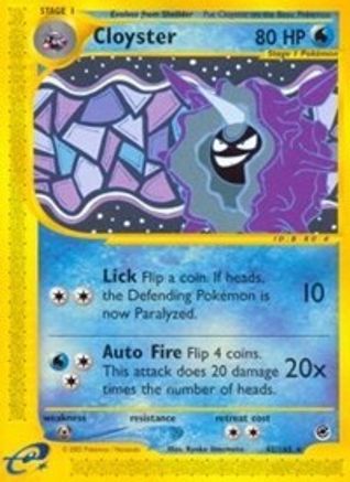 Cloyster (42) 042 - Expedition Reverse Holofoil - Rare