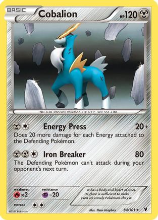 Cobalion 84/101 - Noble Victories Reverse Holofoil