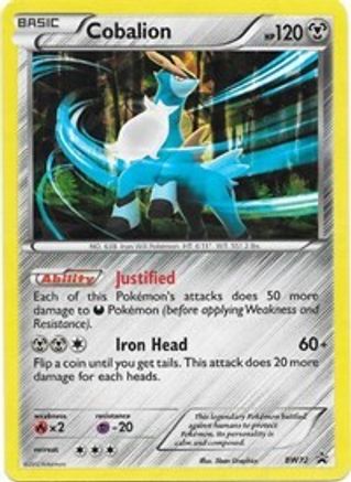 Cobalion BW72 - Black and White Promos Holofoil - Promo
