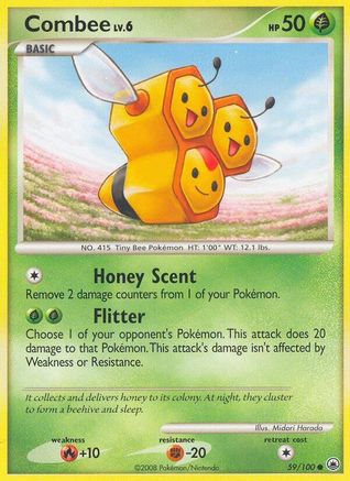 Combee 59/100 - Majestic Dawn Reverse Holofoil