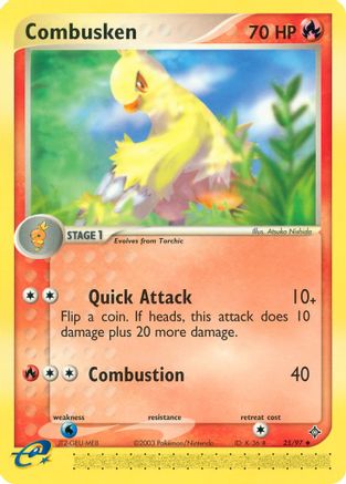 Combusken 025 - Dragon Reverse Holofoil - Uncommon