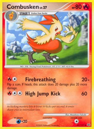 Combusken 045 - Platinum Reverse Holofoil - Uncommon