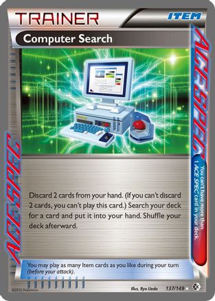Computer Search - 137/149 - Boundaries Crossed Holofoil - Rare Ace
