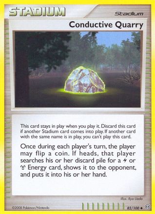 Conductive Quarry (82/100) - Stormfront Reverse Holofoil - Uncommon