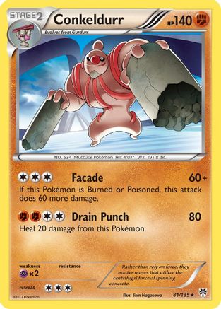 Conkeldurr (81/135) - Plasma Storm  - Rare