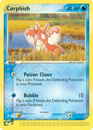 Corphish 052/97 - Dragon Reverse Holofoil - Common