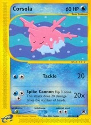 Corsola 102/165 - Expedition Reverse Holofoil - Common